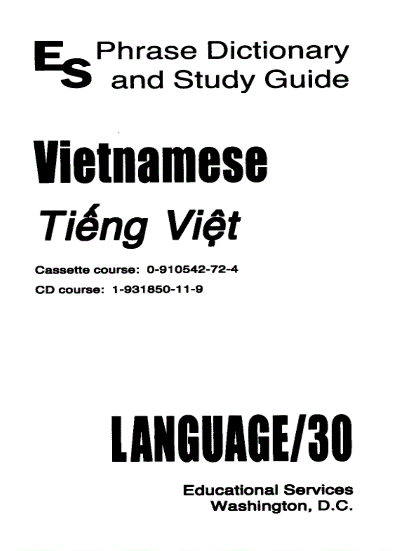 Language 30 Vietnamese Sách Tự Học Tiéng Việt Dành Cho Người Anh Mỹ