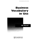 Business Vocabulary In Use Intermidiate Cambridge quyển 1