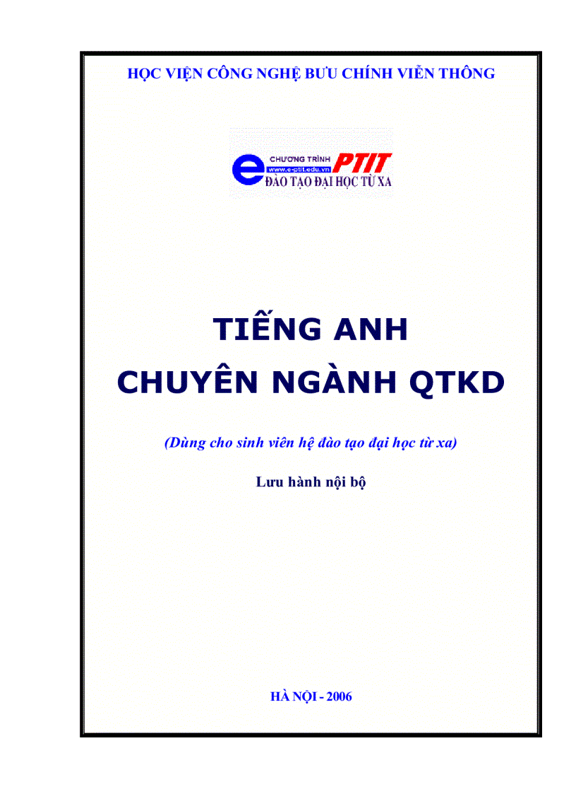 Tiếng Anh chuyên ngành Quản trị kinh doanh 1