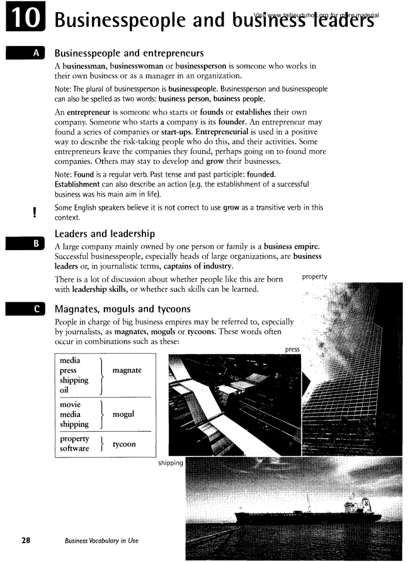 Business Vocabulary In Use Intermidiate Cambridge Quyển 2