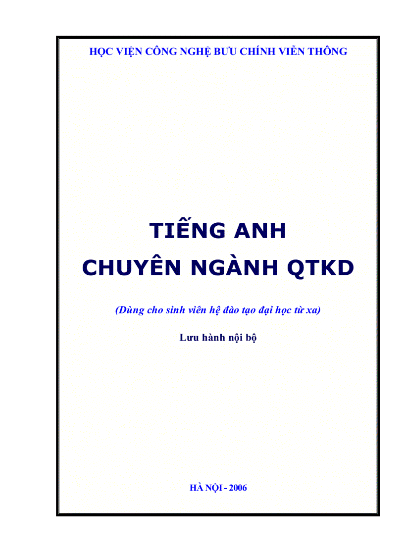 Tiếng Anh chuyên ngành Quản trị kinh doanh 3