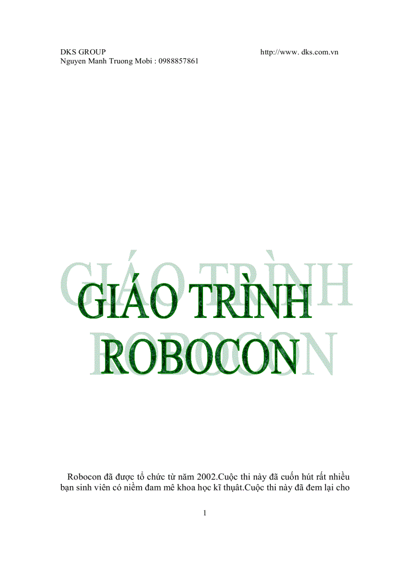 Giáo trình Robocon