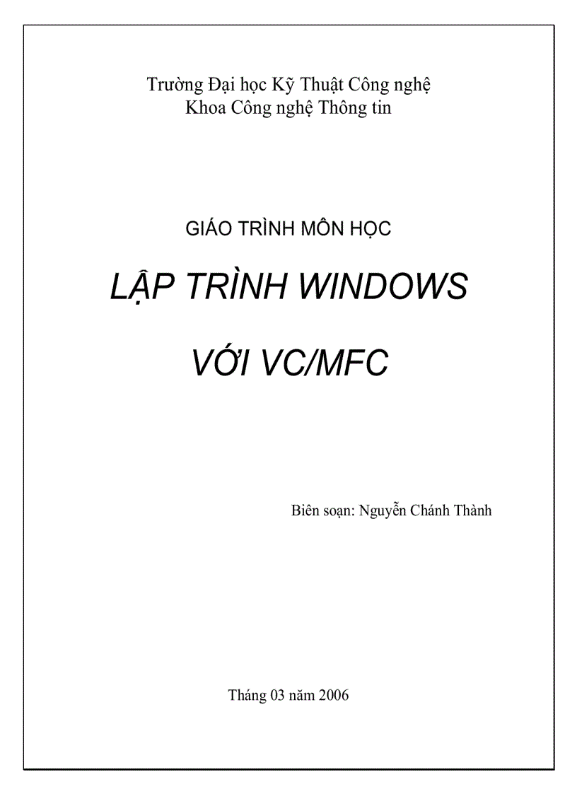 Lập trình mfc 1