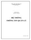 Hệ thống thông tin quản lý