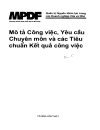 Mô tả công việc yêu cầu chuyên môn và các tiêu chuẩn hoàn thành công việc