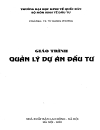 Giáo trình nguyên lý dự án đầu tư