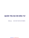 Quản trị dự án đầu tư