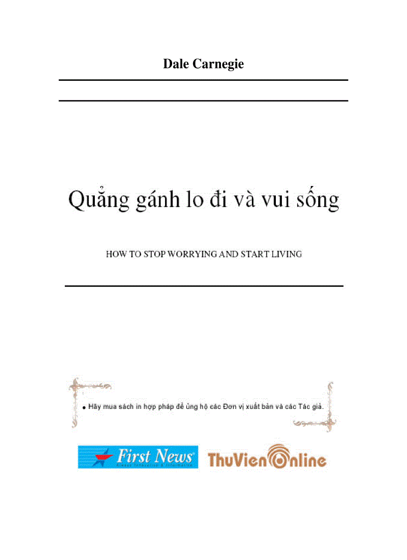 Ebook Quẳng gánh lo đi để vui sống