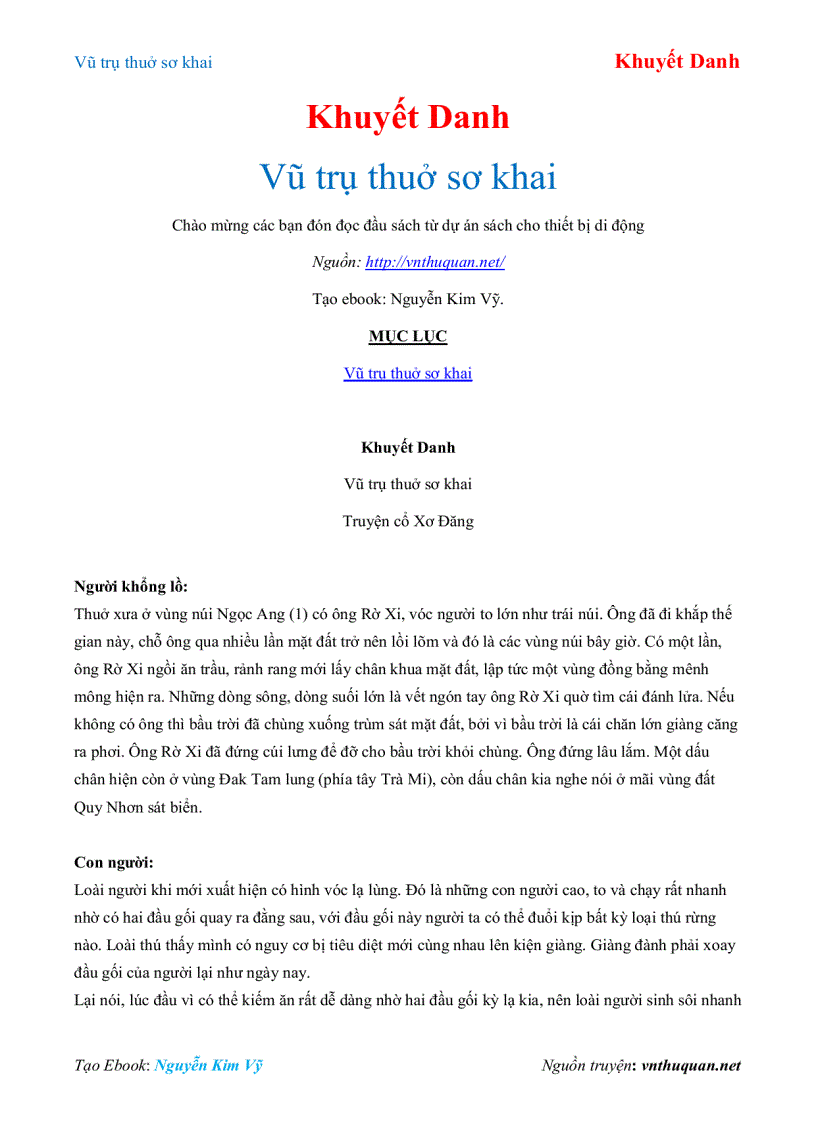 Ebook Vũ trụ thưở khai sinh