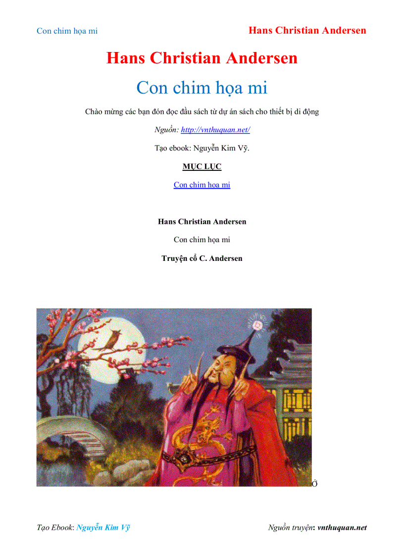 Ebook Con chim họa mi