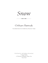 Snow 2004 Orhan Pamuk