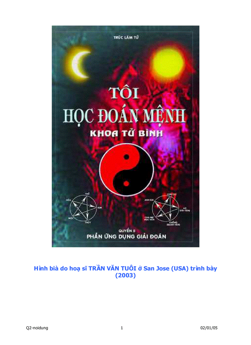 Tôi học đoán mệnh khoa tử bình 2