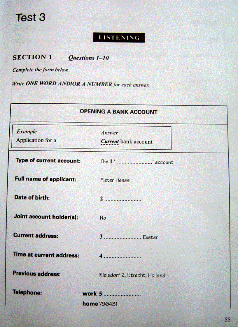 Cambridge Practice for Ielts 6 test 3