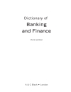 Dictionary of Banking and Finance