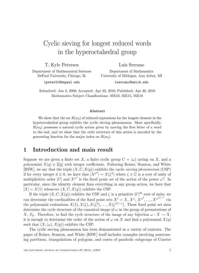 Cyclic sieving for longest reduced words in the hyperoctahedral group