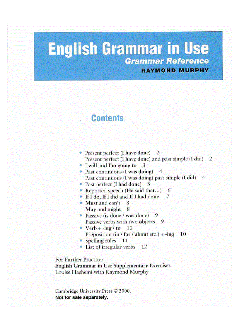 Ngữ pháp tiếng Anh luyện thi TOEFL Grammar in use