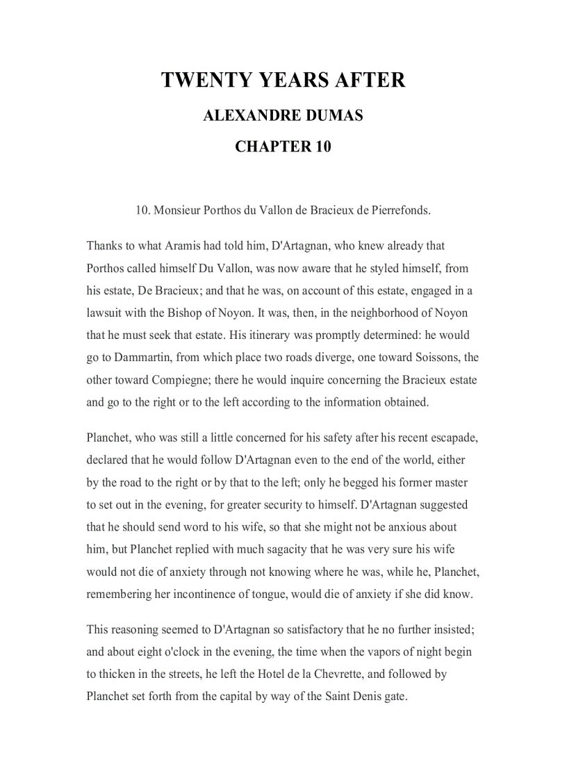 Twenty years after alexandre dumas