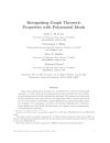 Recognizing Graph Theoretic Properties with Polynomial Ideals