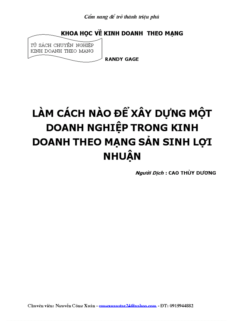 Bộ sách toàn tập về Kinh doanh theo mạng full 70 quyển 11 15 1