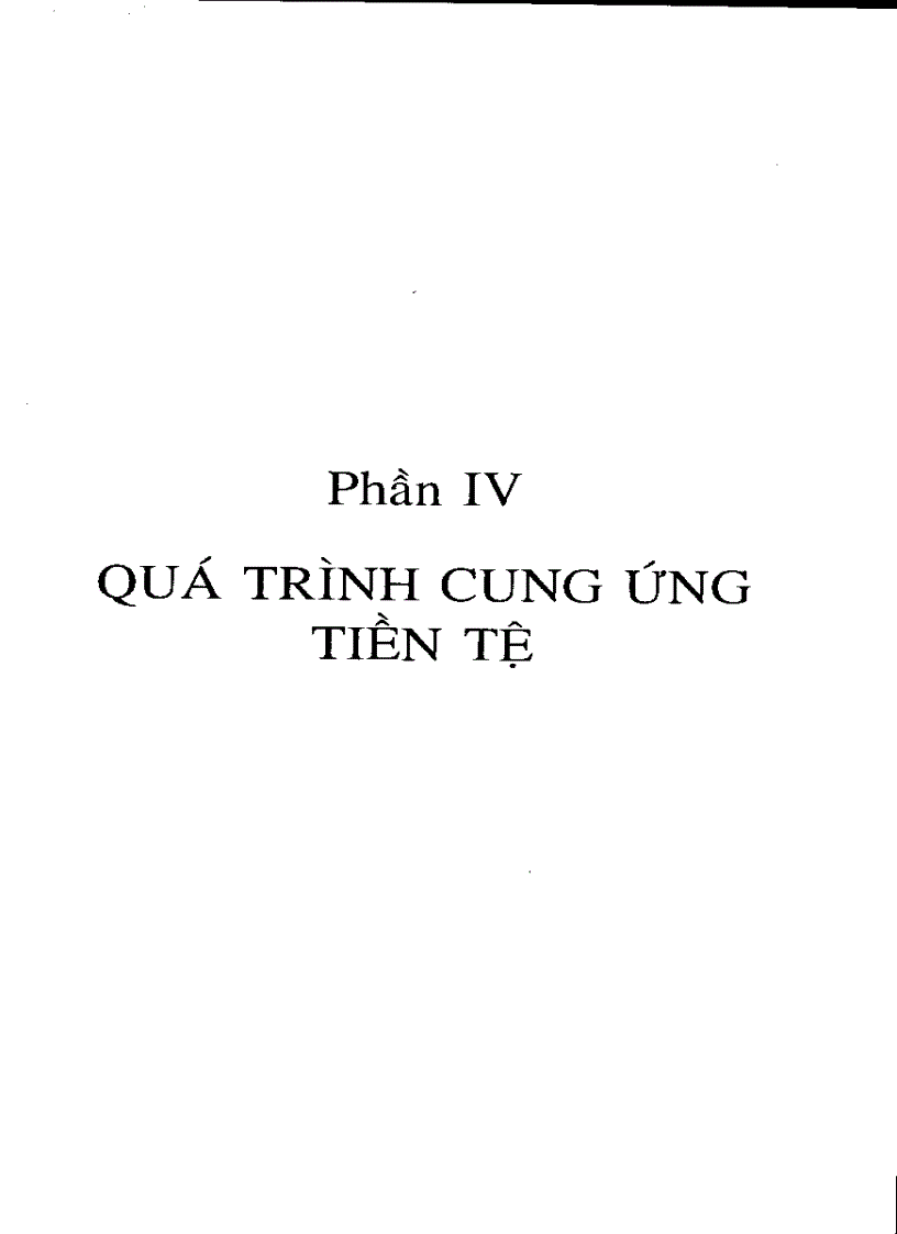 Quá trình cung ứng tiền tệ