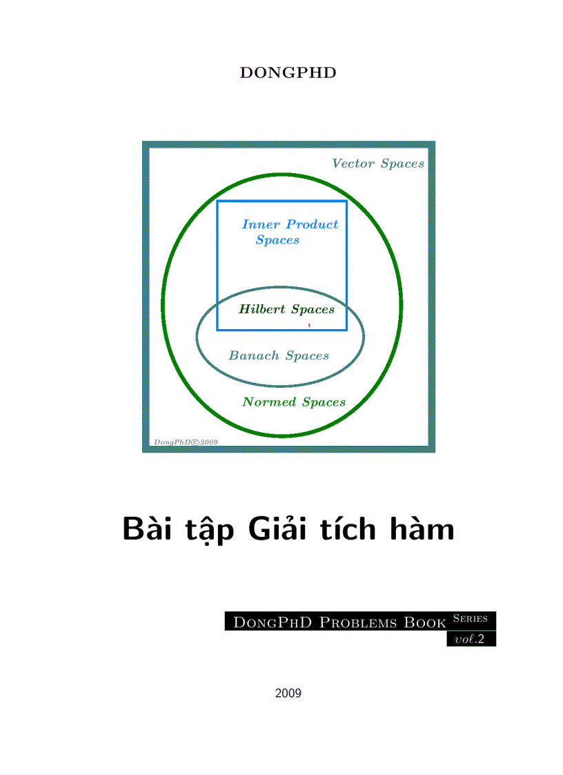 Bài tập giải tích hàm