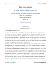 Ebook Chim sâm cầm chưa về lưu sơn minh