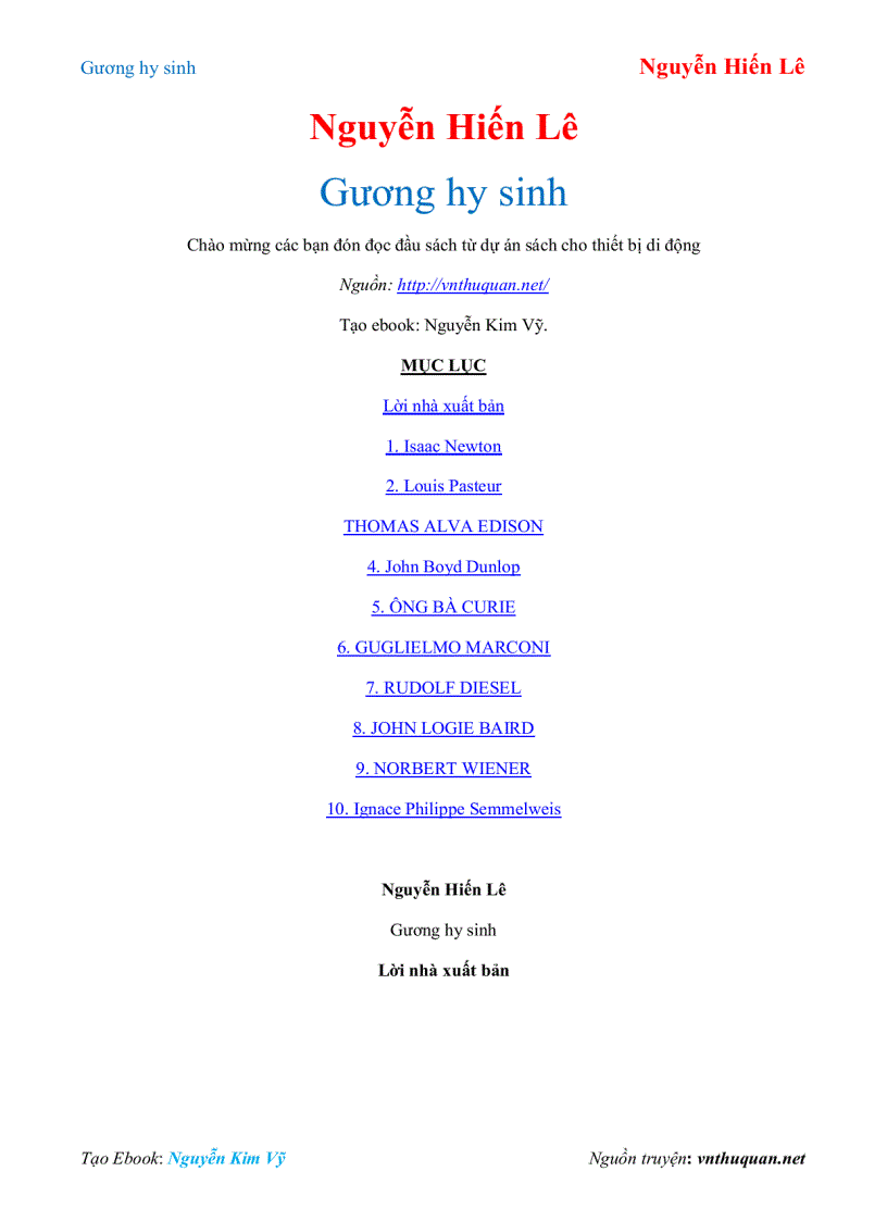 Ebook những nhà khoa học kiệt xuất Nguyễn Hiến Lê