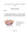 Ônhiễm môi trường tại thành phố HỒ CHÍ MINH và giải pháp khắc phục