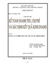 Kế toán doanh thu và xác định kết quả kinh doanh