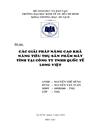 Các giải pháp nâng cao khả năng tiêu thụ sản phẩm máy tính tại công ty TNHH quốc tế LONG VIỆT