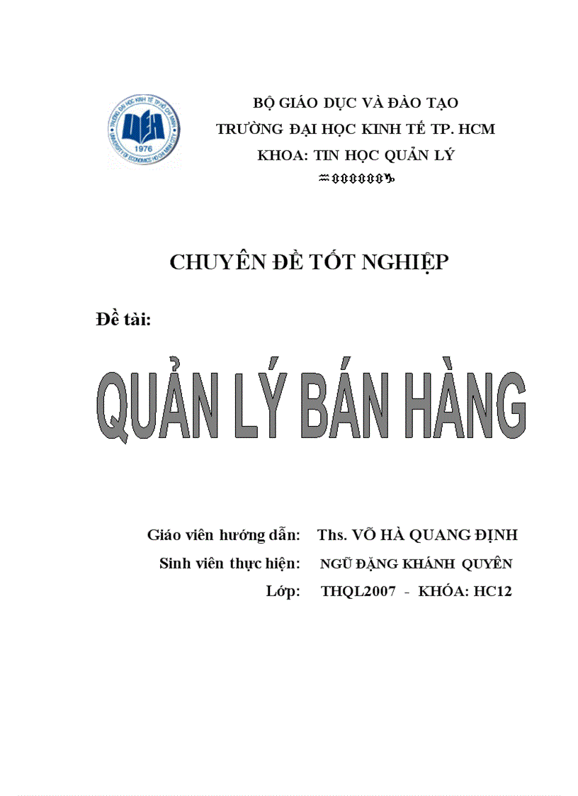 Quản lý bán hàng