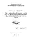 Một số giải pháp hoàn thiện hệ thống phân phối sản phẩm tại công ty phân bón bình điền