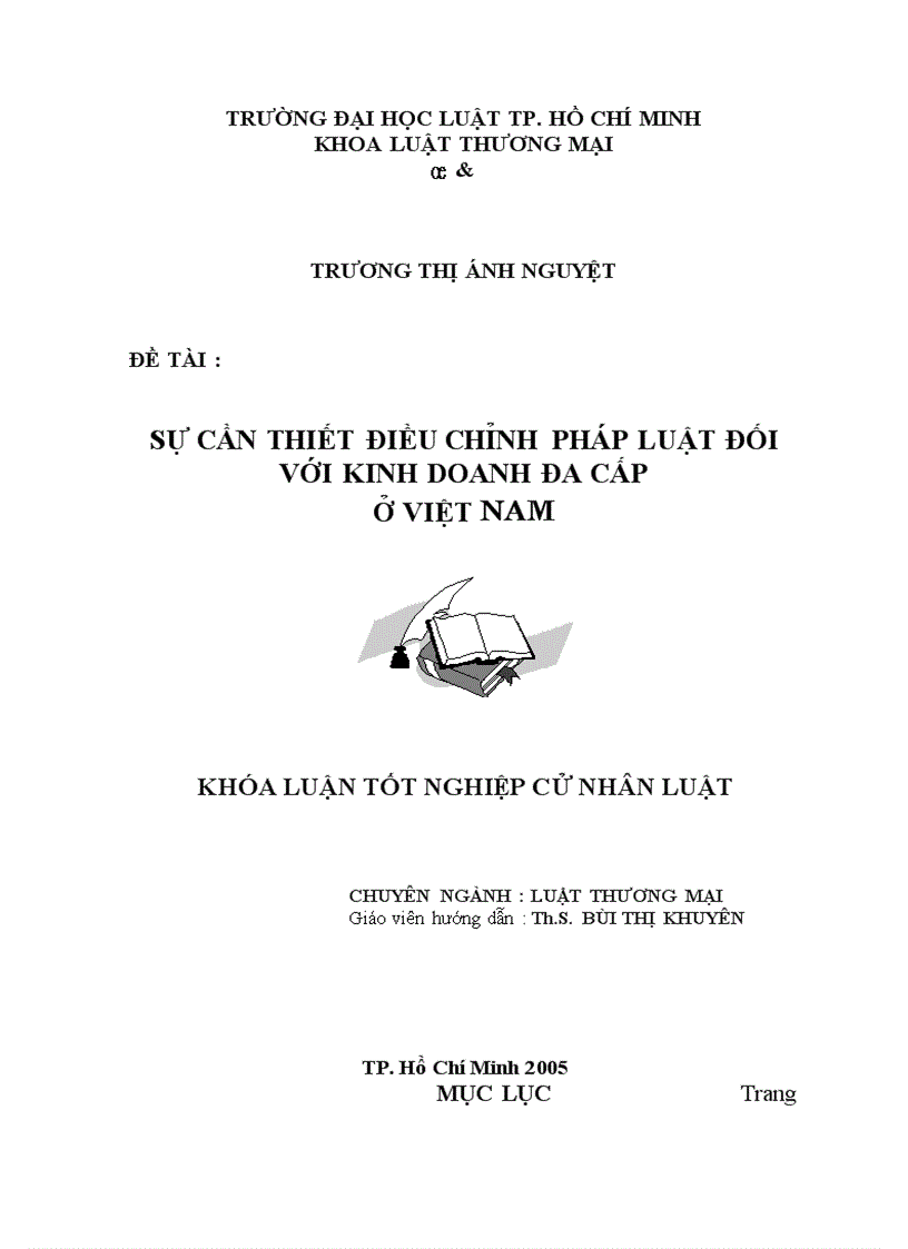 Sự cần thiết điều chỉnh pháp luật đối với kinh doanh đa cấp ở việt nam