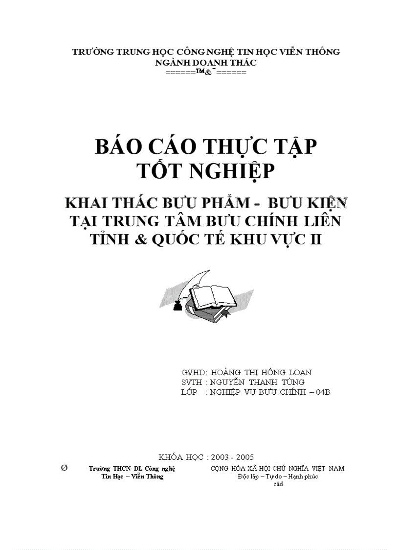 Khai thác bưu phẩm bưu kiện tại trung tâm bưu chính liên tỉnh quốc tế khu vực ii