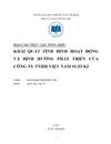 Khái quát tình hình hoạt động và định hướng phát triển của công ty tnhh việt nam suzuki