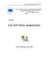 Các kỹ năng MARKETING