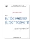 Hoạt động marketing mix tại công ty thời trang Việt