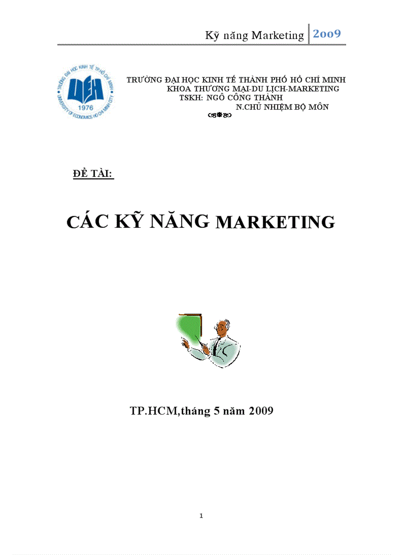 Các kỹ năng marketing 1