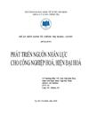 Phát triển nguồn nhân lực cho công nghiệp hóa hiện đại hóa