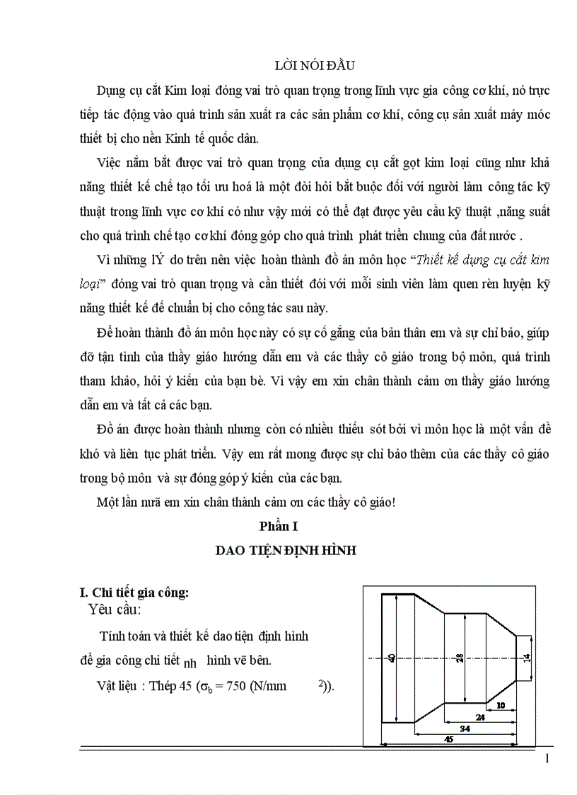 Thiết kế dụng cụ cắt kim loại