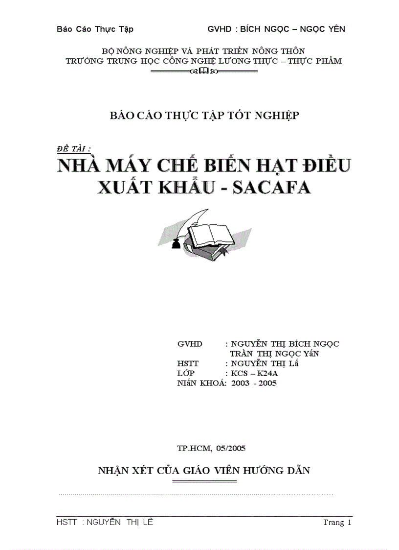Nhà máy chế biến hạt điều xuất khẩu SACAFA