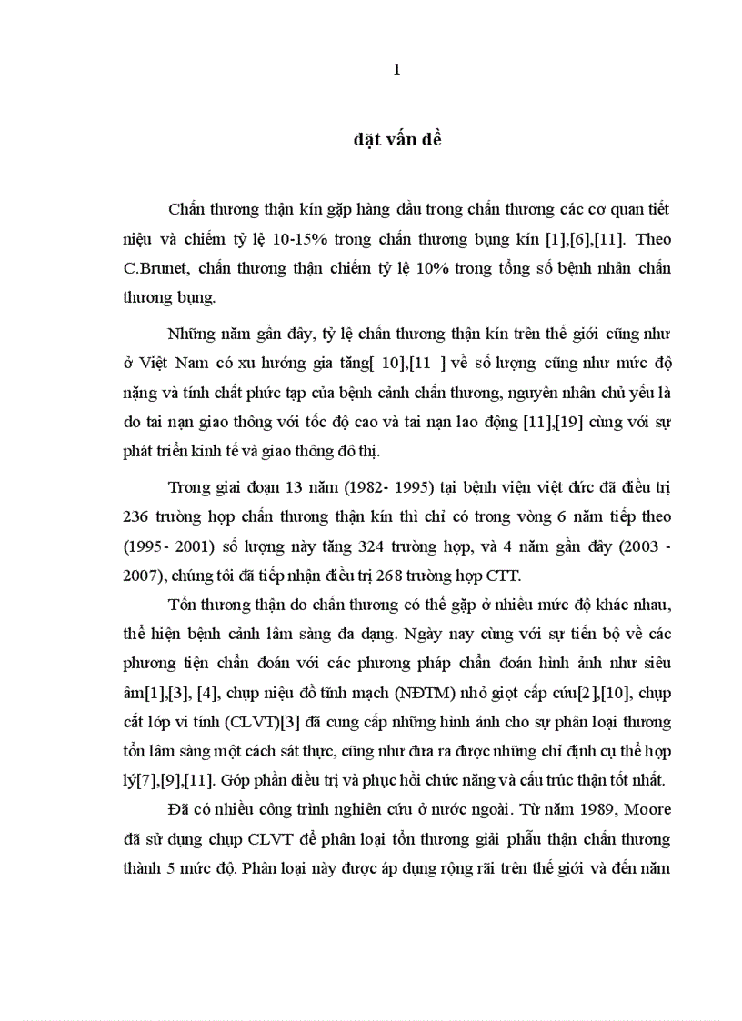 Nghiên cứu đặc điểm lâm sàng cận lâm sàng và kết quả điều trị chấn thương thận không mổ tại bệnh viện Việt Đức