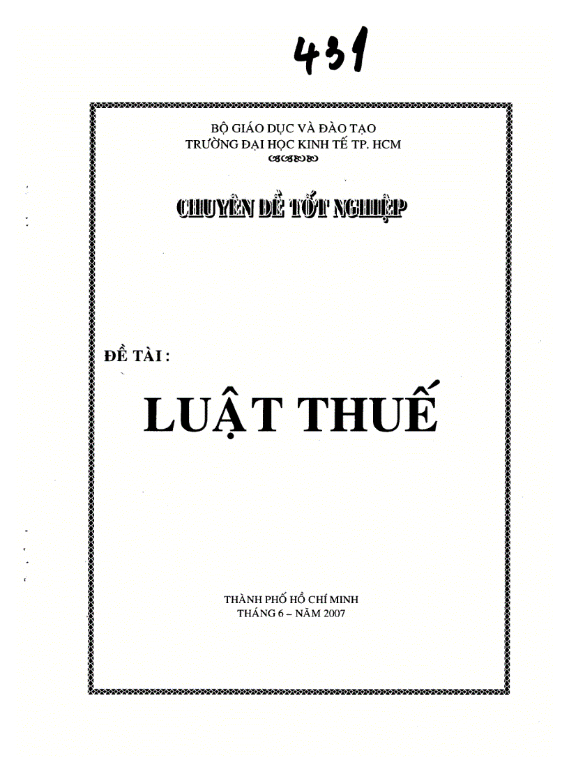 Luật thuế