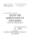 Quản trị khách sạn và nhà hàng 1