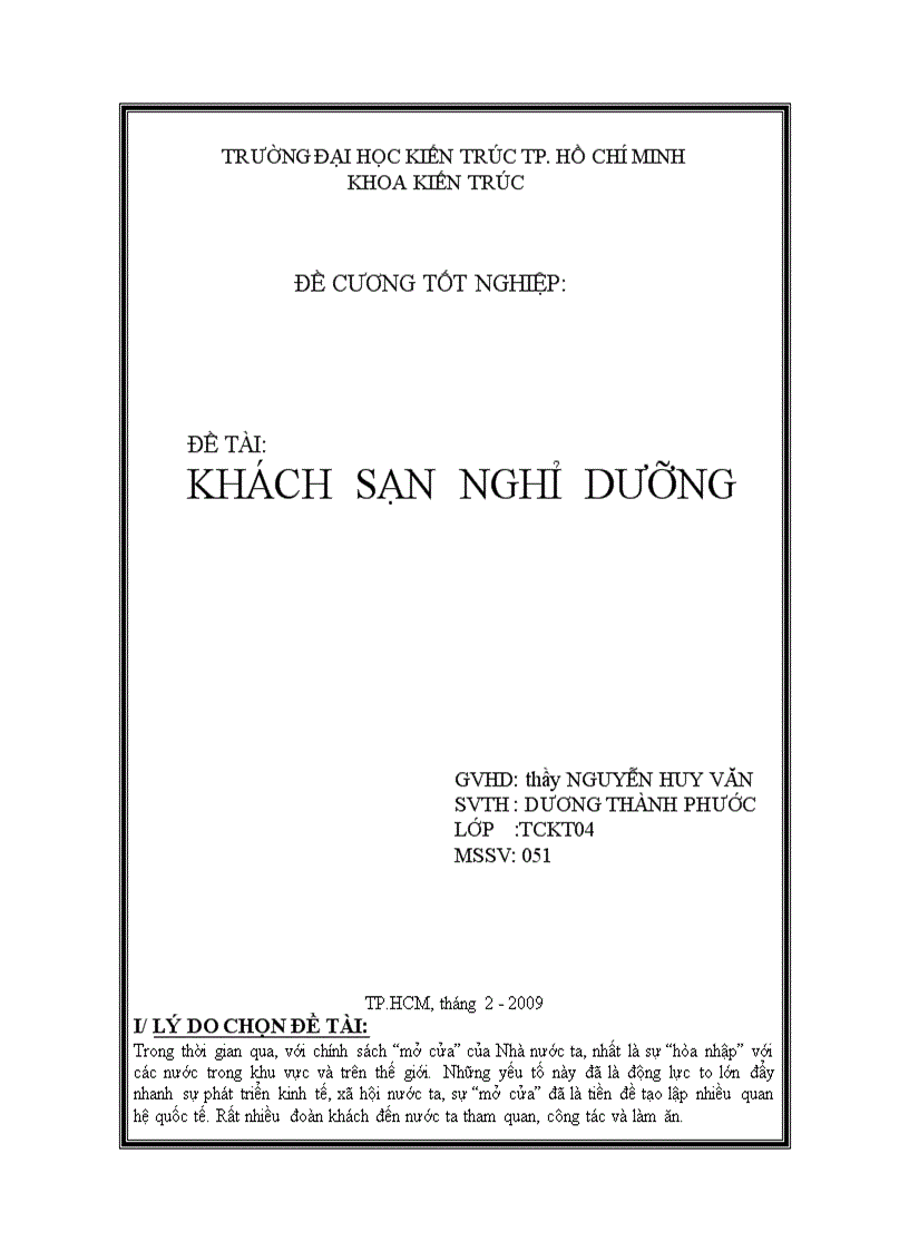 Khách sạn nghỉ dưỡng