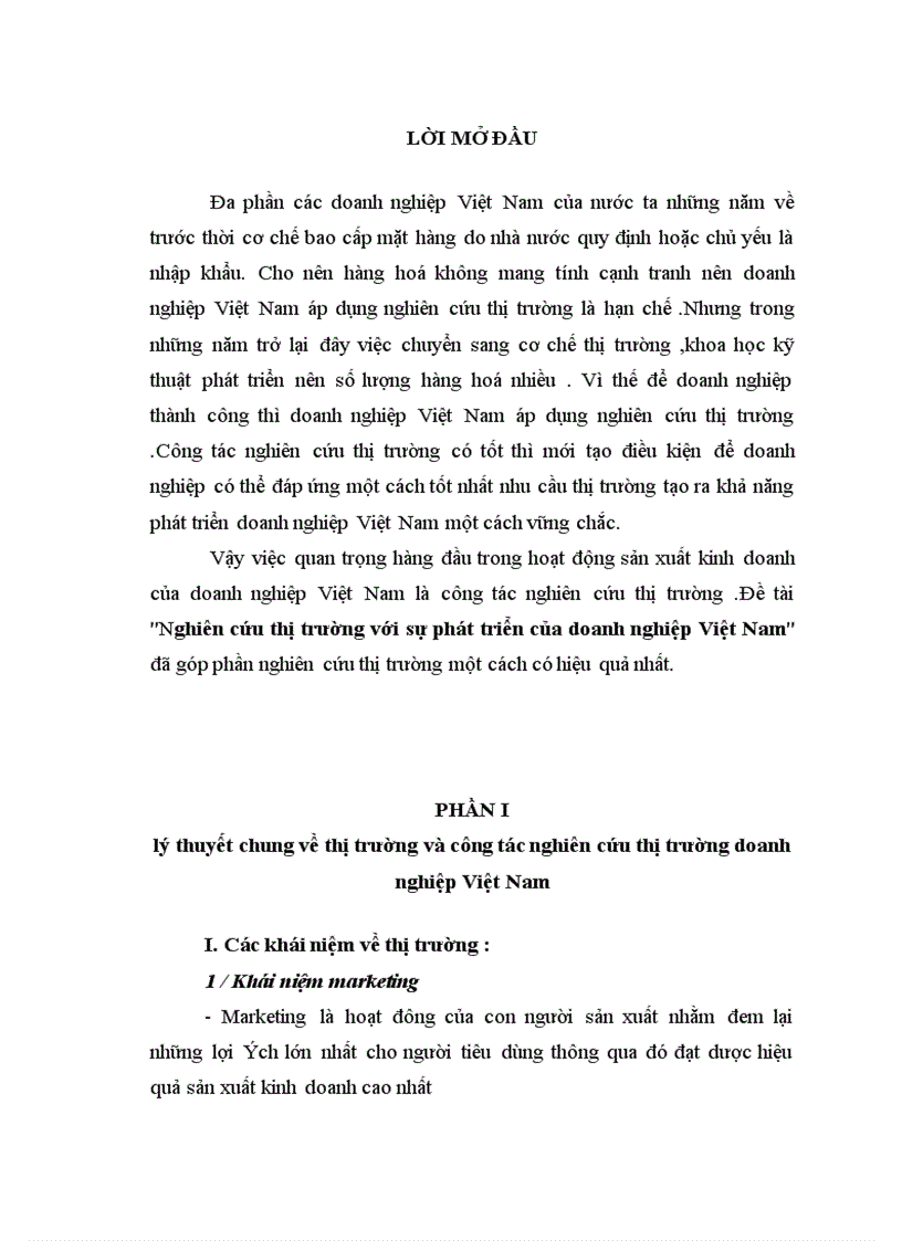 Nghiên cứu thị trường với sự phát triển của doanh nghiệp Việt Nam