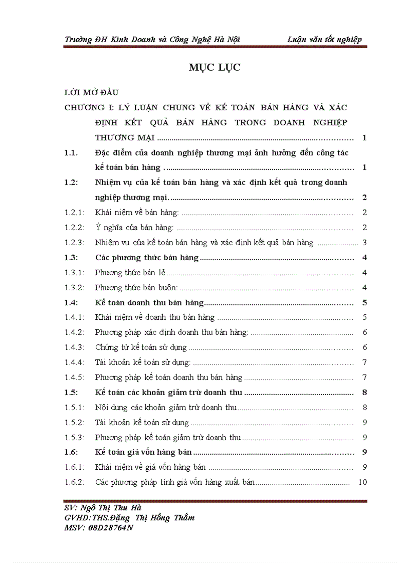 Kế toán bán hàng và xác định kết quả bán hàng 5