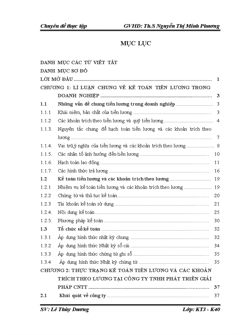 Thực trạng kế toán tiền lương và các khoản trích theo lương tại công ty TNHH phát triển giải pháp CNTT