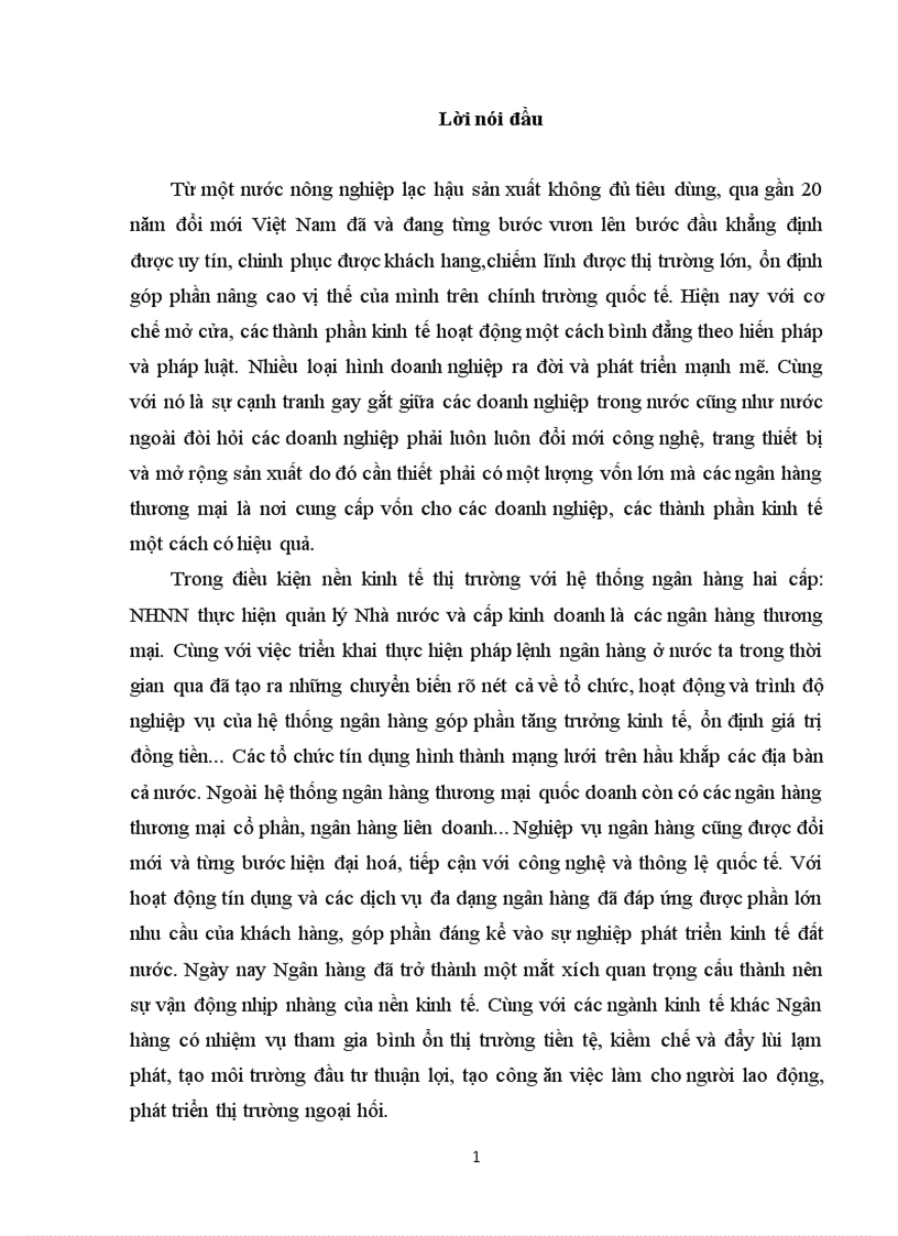 Giải pháp nâng cao chất lượng tín dụng tại Chi nhánh Ngân hàng nông nghiệp và phát triển nông thôn Đông Anh