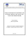 Public investments in transport and economic growth the case of viet nam in the period 1996 2006